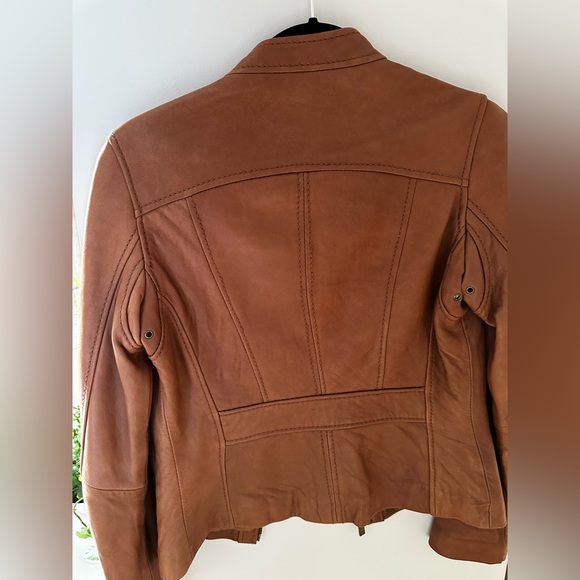 Michael Kors Leather Jacket Sz XS - Picture 2 of 8
